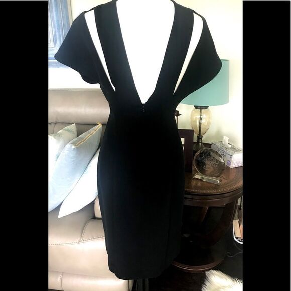 Yeohlee New York Black Fitted Low Back Dress - Picture 1 of 6